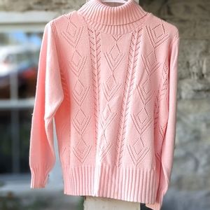 Vintage Baby Pink TurtleNeck